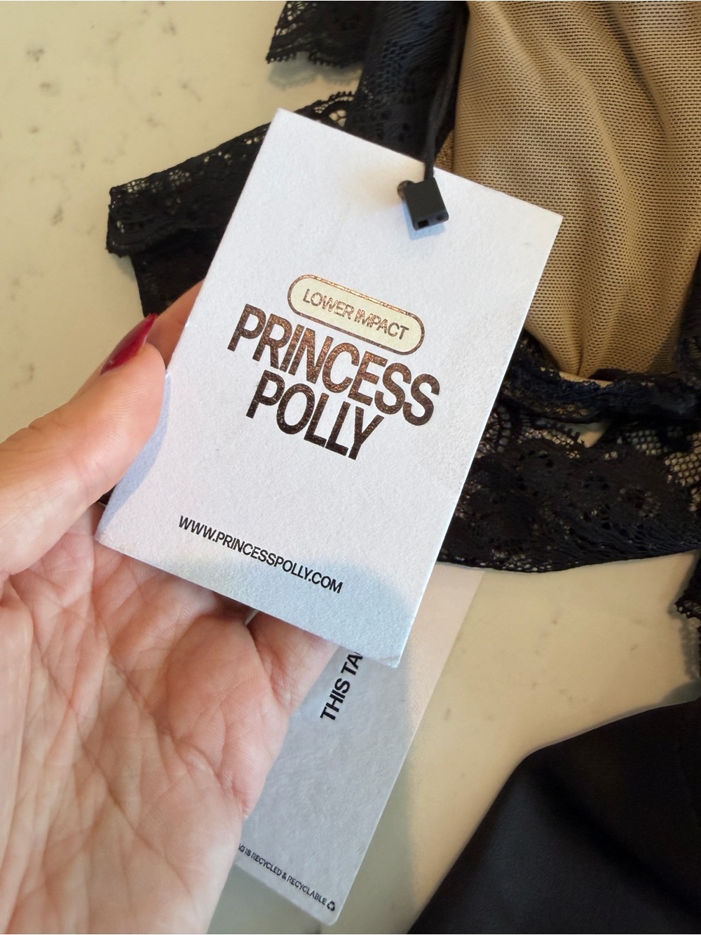 Princess Polly Black Lace-Trim Maxi Skirt - Picture 6 of 7